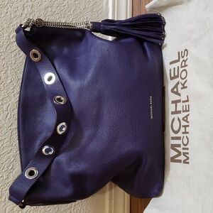 Michael Kors Large Brooklyn Hobo Zip Shoulder Bag